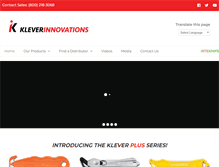 Tablet Screenshot of kleverinnovations.net